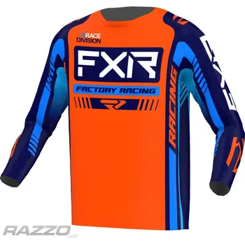 Moto dres Dětský dres FXR Youth Clutch Pro Jersey Orange Navy 2023 KS