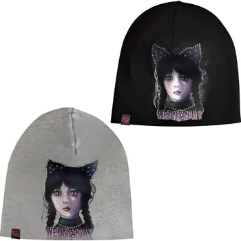 Čepice Čepice dětská Wednesday různé barvy a kamínky Barva: navy blue