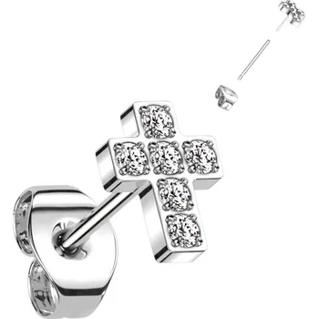 Piercing Šperky4U PUSH IN náušnice TITAN, 1 kus - TIT1198-C