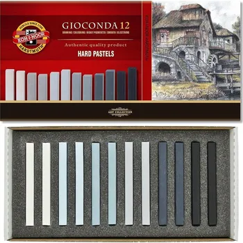 KOH-I-NOOR Gioconda Hard 12ks šedé