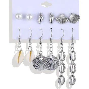 Náušnice B-TOP Letní sada náušnic Mušle Typ: Typ 1