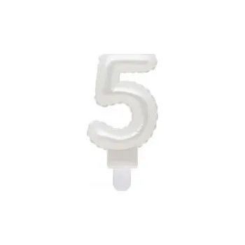 Dortová svíčka Dortová svíčka č. 5 perleťová 318531