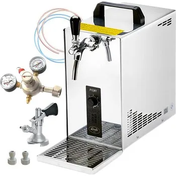 Chladicí zařízení na pivo Lindr PYGMY 25 NEW Green Line kompletní sestava s redukčním ventilem CO2 3 - naražeč KOMBI