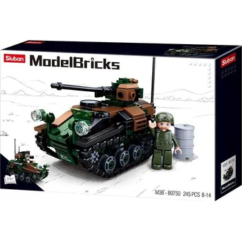 Stavebnice Sluban Sluban Model Bricks M38-B0750 malý tank 2v1