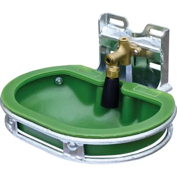 Misková kolíková plastová napáječka La GÉE velká s nerezovým rámem a deskou pro ovce, skot