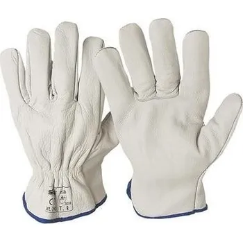 Pracovní rukavice Rukavice pracovní celokožené jemné - bílé s krátkou manžetou