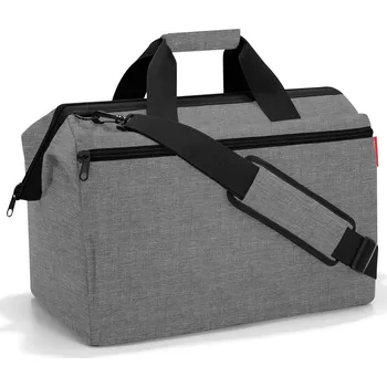 Cestovní taška Reisenthel Allrounder L pocket REISENTHEL-MK7052 Twist Silver 32 l šedá