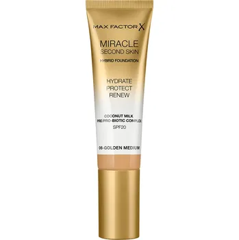 Make-up Max Factor Miracle Second Skin Hybrid Foundation pečující make-up SPF20 30 ml