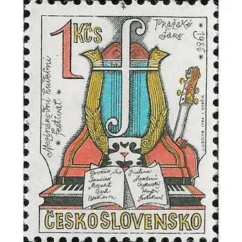 Poštovní známka Pražské jaro 1986 - čistá - č. 2742