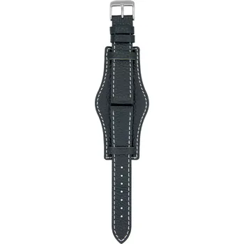 Kožený řemínek na hodinky 18 mm černý