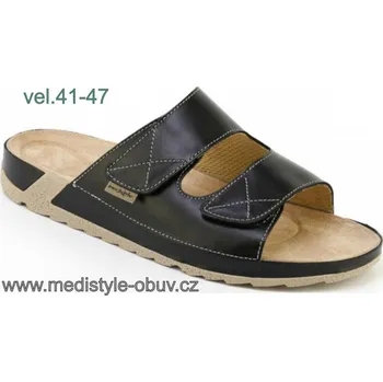 Dámská zdravotní obuv MEDISTYLE VILÉM 5V-J16 pantofel černý, černá - 42