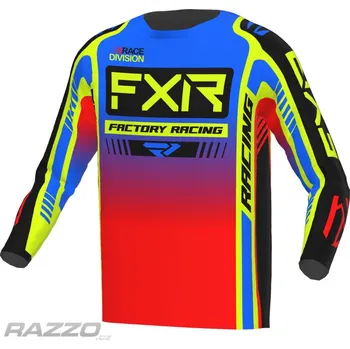 Moto dres Dětský dres FXR Youth Clutch Pro Jersey Blue HiVis Red 2023 KXL