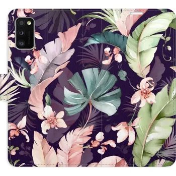 Pouzdro na mobilní telefon Flip pouzdro iSaprio - Samsung Galaxy A41 - Flower Pattern 08 - kapsičky na karty (Knížkový flip kryt, obal, pouzdro iSaprio na mobil Samsung Galaxy A41 - Flower Pattern 08 - 360° ochrana telefonu, přihrádka na karty a hotovost, funkce stojánku, pevná TPU