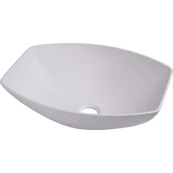 Umyvadlo Umyvadlo polooválné bílé, rozměry: 400x300mm H135mm