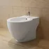 Bidet Kulatý keramický bidet volně stojící 140665 bílý