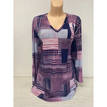 Dámská halenka Halenky , Barva Fialová, Velikost XL 44, Materiál 98% Polyester 2% Lycra