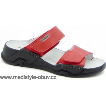 Dámská zdravotní obuv MEDISTYLE NIKOL ON-L15 zdravotní pantofel ČERVENÝ, --- - 42