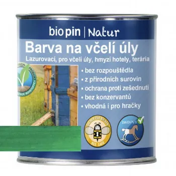 bio pin Natur barva na včelí úly 0,375 l zelená Barva na dřevo bio pin Natur barva na včelí úly 0,375 l zelená