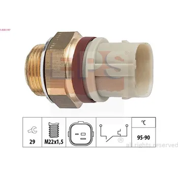 Auto-moto Teplotní spínač, větrák chladiče EPS 1.850.197