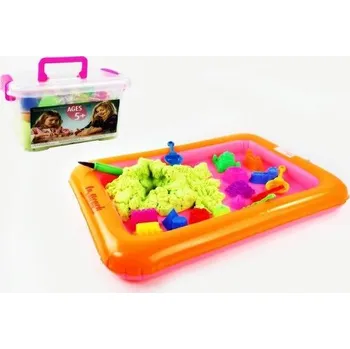 Pískoviště Magický tekutý písek 1000g, formičky, pískoviště