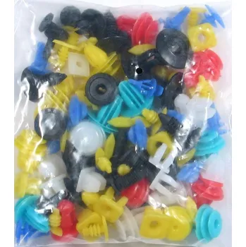 Síťový kabel Příchytky autočalounění mix, sada 100ks