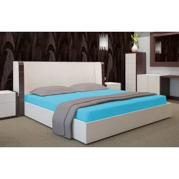 Prostěradlo Tyrkysová plachta na postel 180x200 cm Šířka: 140 cm | Délka: 200 cm