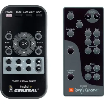 Dálkový ovladač JBL ESC333, ESC340, SUB333 - dálkový ovladač duplikát