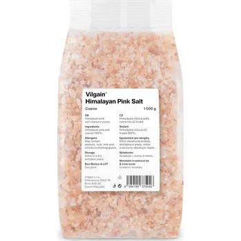 Přisada na vaření a pečení Vilgain - Himálajská sůl růžová - hrubá 1 kg