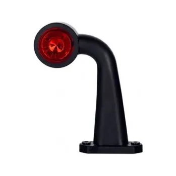 Přídavný světlomet Pravá obrysová svítilna 2 LED 12v 24v bílo-červená na dlouhém zalomeném rameni Horpol Horpol 49119
