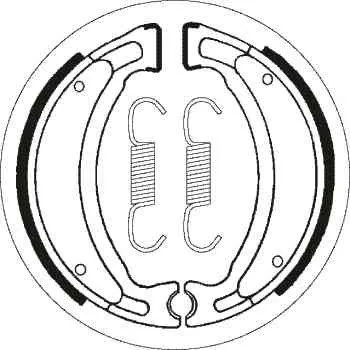 Brzda pro motocykl Brzdové pakny MR3 zadní YAMAHA TT-R 125 LW (02-11) rok 02-11