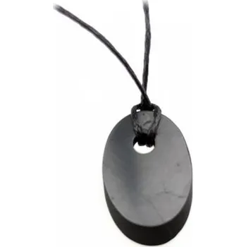 Přívěsek Šungitový přívěsek oval 3x2cm