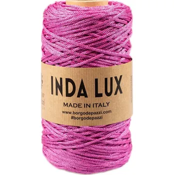 Příze Borgo de Pazzi Inda lux 19 Fuchsiová (Špagátová příze Inda lux 19 Fuxia)
