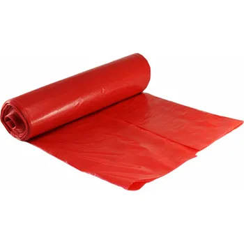 Pytle na odpadky pytel barevný 120L 70x110cm 50mi - ČERVENÝ (20ks)