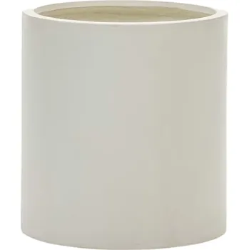 Květináč Bílý cementový zahradní květináč Kave Home Aiguablava Ø 52 cm