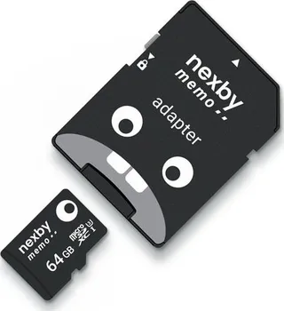 Paměťová karta Nexby microSDXC 64 GB Class 10 UHS-I U3 + adaptér