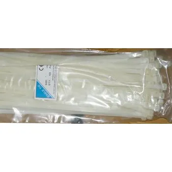 Stahovací páska Stahovací páska 8x500mm bílá, balení 100ks