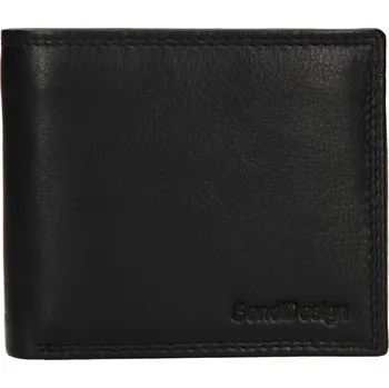 Peněženka Pánská kožená peněženka SendiDesign Kamee - černá