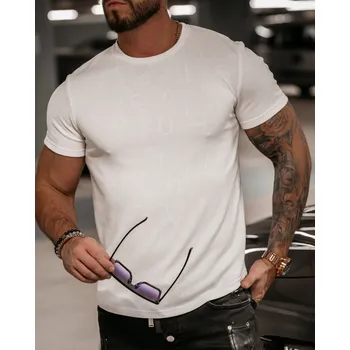 Pánské tričko 277061 ecru - Ola Voga XL