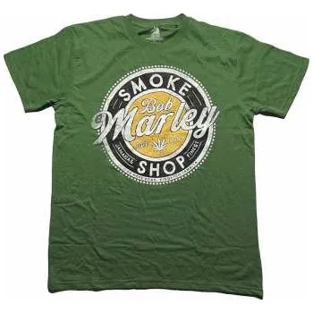 Pánské tričko Merch Bob Marley & The Wailers: Bob Marley Unisex T-shirt: Smoke Shop (large) L