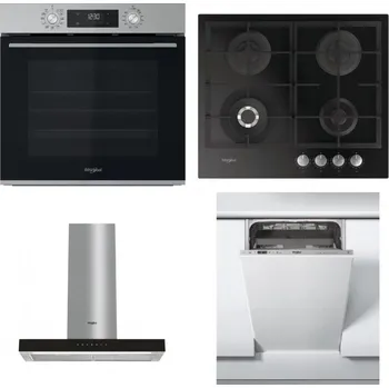 Set domácích spotřebičů WHIRLPOOL OMK58CU1SX + WHIRLPOOL GOFL 629/NB + WHIRLPOOL WHBS 62F LT K + WHIRLPOOL WSIC 3M27 C