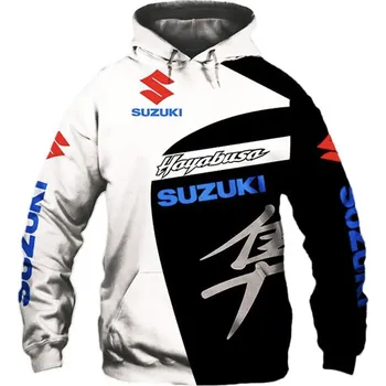 Kšiltovka Suzuki mikina bílá (Moto mikina Suzuki)