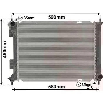 Chladič motoru chladic 1.2i (-A), 1.4i (-A), 1.6i (-A)