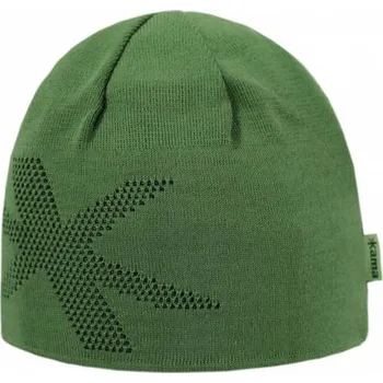 Sušička Kama pletená Merino čepice A161 105 - zelená UNI