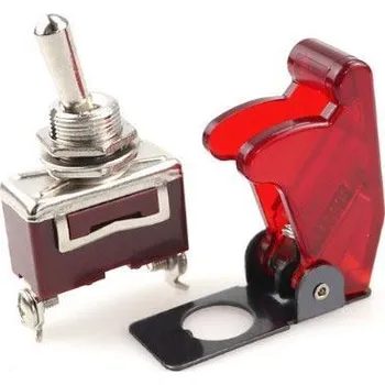 Příslušenství k frézce Kryt výklopný na páčkový vypínač červený průhledný