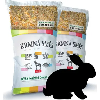 Krmivo pro hlodavce Granule pro králíky KKV bez AK 10 kg