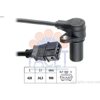 Motor automobilu Generátor impulsů, klikový hřídel FACET 9.0173