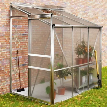 Skleník Zahradní skleník 190 x 122 x 202 cm PC 4 mm 2,3 m² + základna