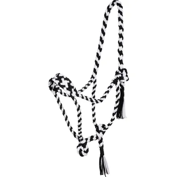 Pool's Ohlávka provazová Braided Pool's, černá/bílá