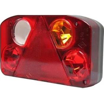 Zadní světlomet Pravá zadní kombinovaná svítilna s odrazkou trojúhelník a zpětné světlo a mlhové světlo MZR 37485