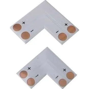 Příslušenství pro LED osvětlení Rohová spojka PCB pro LED pásky 10mm - pájecí